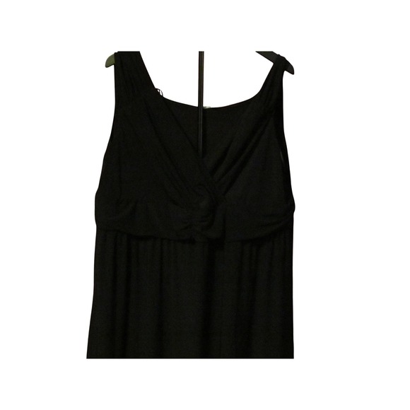 NY Collection Dresses & Skirts - NY Collection Womens 2X Black Sleeveless V-Neck Empire Waist Maxi Dress Plus Sz